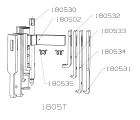 EXTRACTOR FORZA 3 PATAS B=173